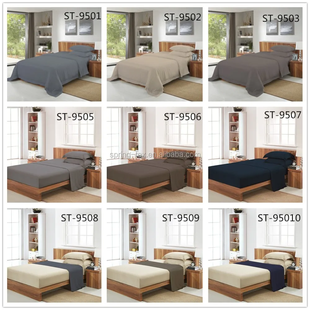 Soft Solid Bamboo fitted Bed Sheets from China Supplier
