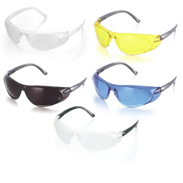 Multicolor Industrial Safety Glasses Construction Working Dust Proof