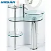 Hotel Vanity Wash Hand Basin Thin glass cheap popular Bathroom Vanity