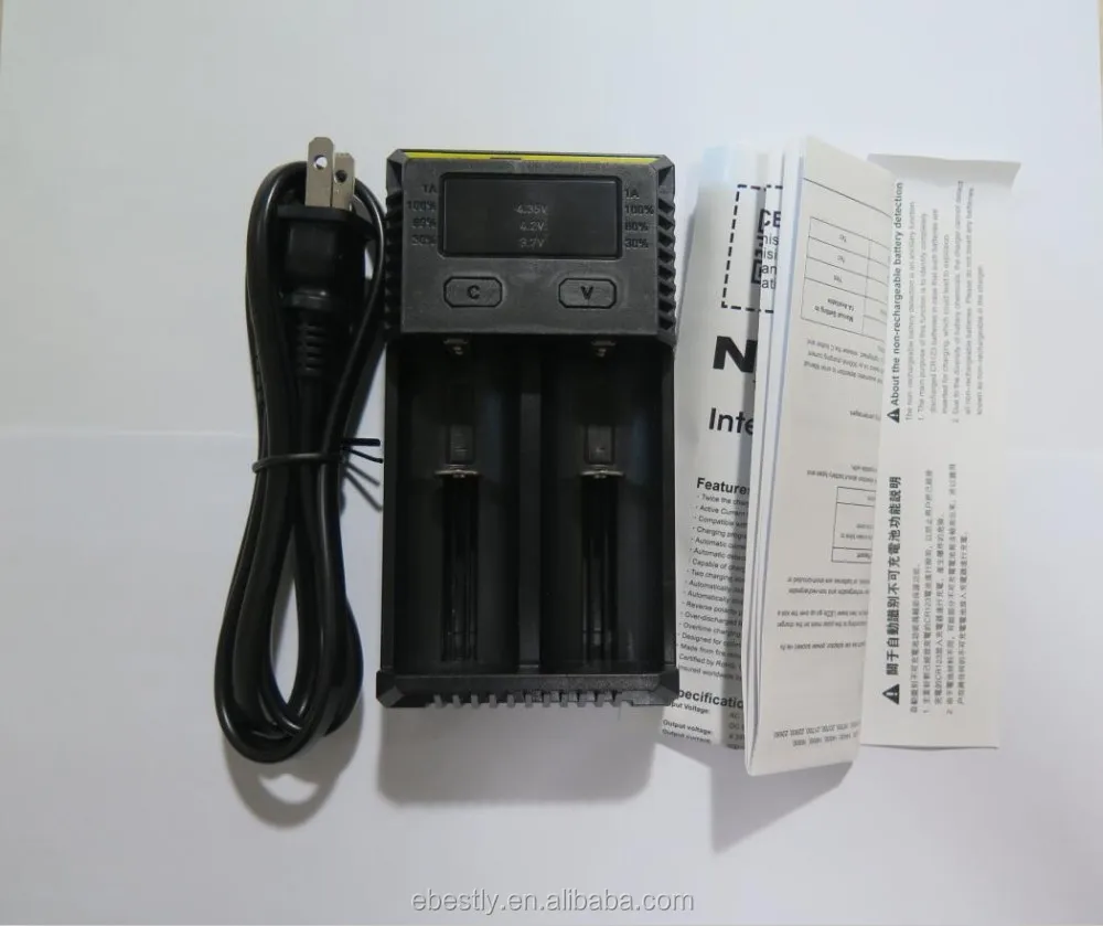 2016 NEW Nitecore i2 Battery Charger for 16340 10440 AA AAA 14500 18650 26650 Battery Charger Universal Charger nitecore new i2 4.jpg