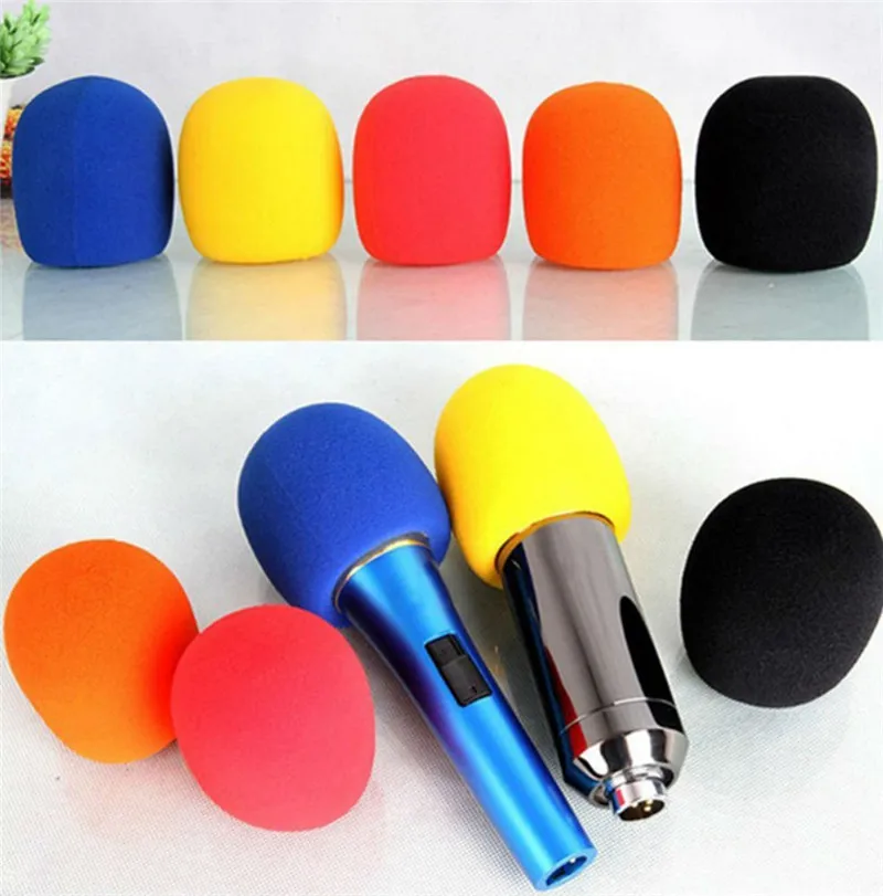 10 Piece Random Color Handheld Microphone Windscreens Mic Karaoke