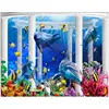 Popular undersea world cartoon designs mural wallpaper 3d 8D for home kids room decoration
