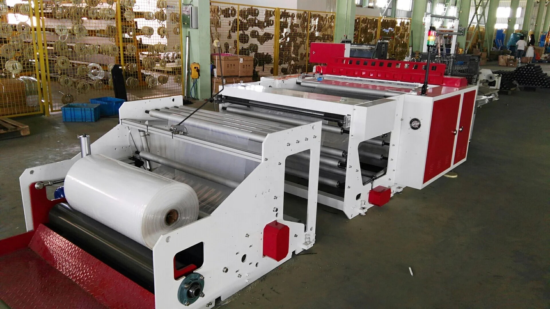 Cw-1400fb Plastic Bag Making Machine To Make Heavy Duty Bags By Fly ...