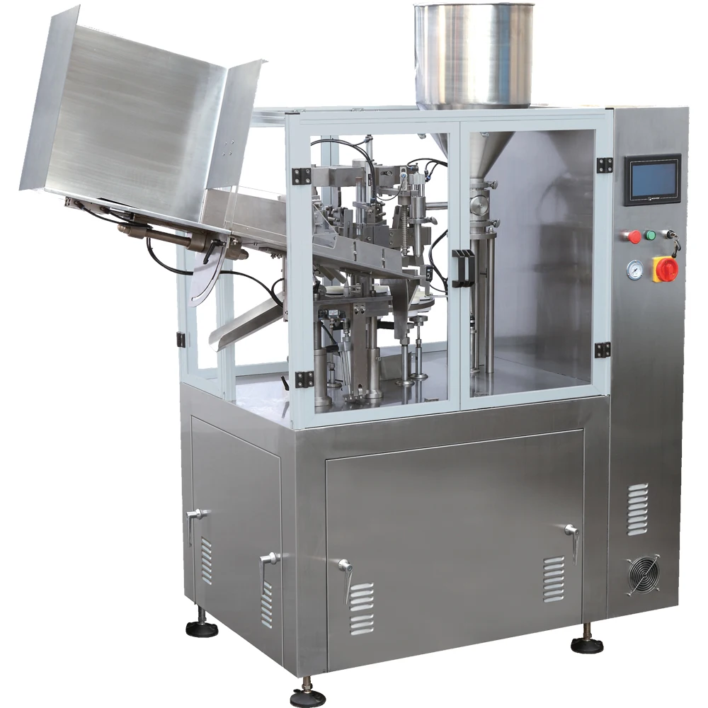 
NF-60Z Factory Price Shanghai Manufacturers Ointment Super Glue Aluminum Plastic Laminated Small Automatic Tube Filling Machine 