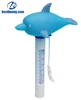 Floating Pool Thermometer Shatter Resistant for Outdoor and Indoor Swimming Pools with Dolphin sharp
