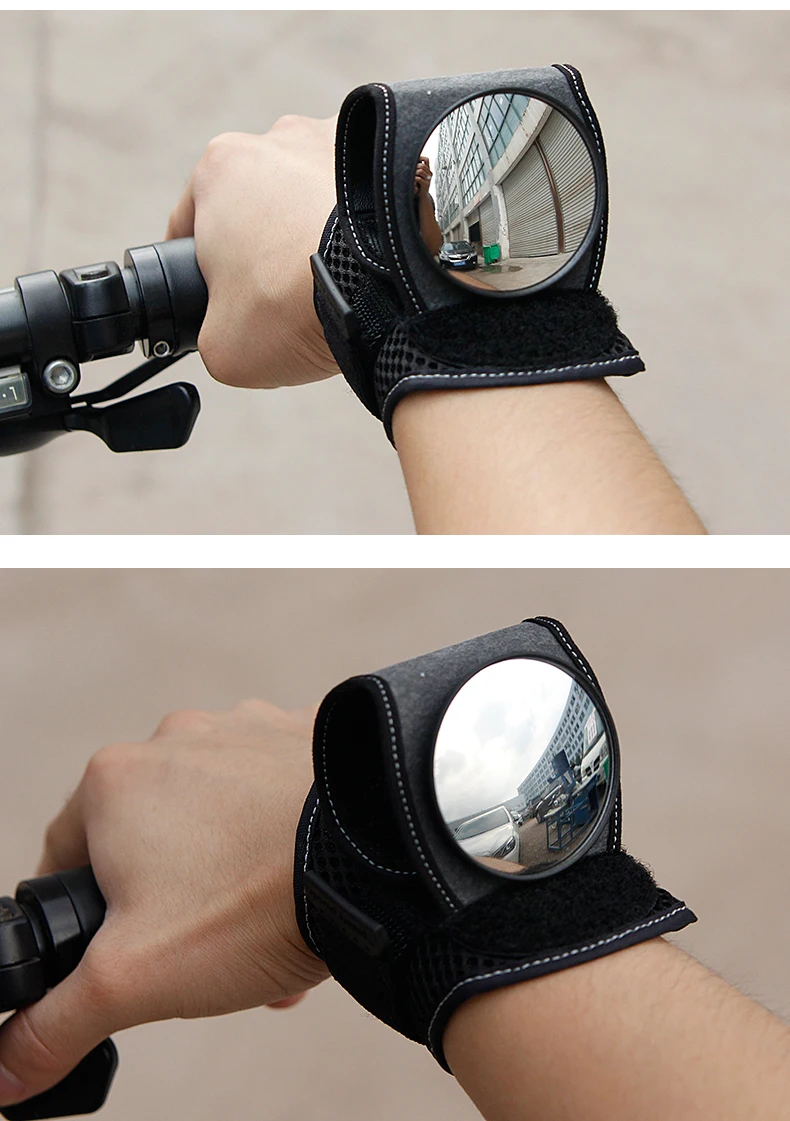 Good Hand Bike Mirror Cycling Back Mirror Arm Wrist Strap Rear View Bike Accessories Wrist Band