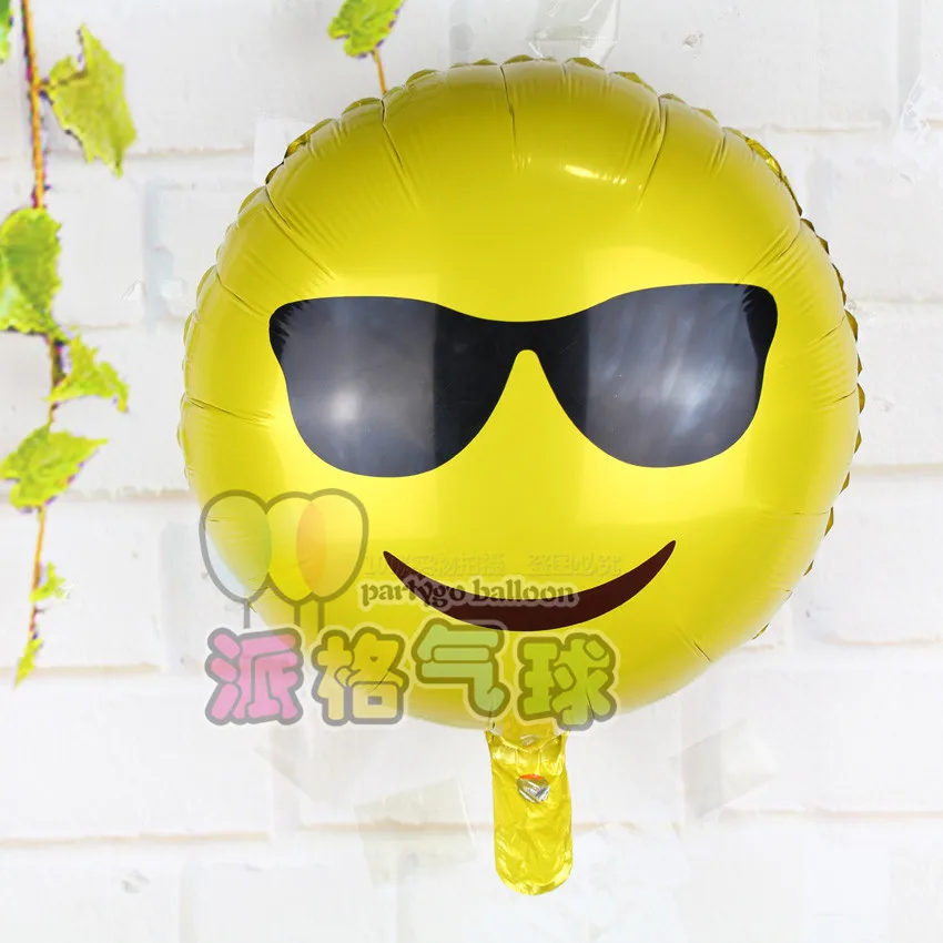 18 Menangis Emoji Helium Foil Balon Dekorasi Pesta Gambar