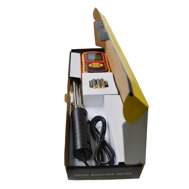 High Quality Digital Grain Moisture Meter with Measuring Probe Tester for Corn Wheat Rice Bean Wheat Hygrometer GM640