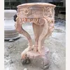 Afterglow Red Marble Table Sculptures for Home Decoration