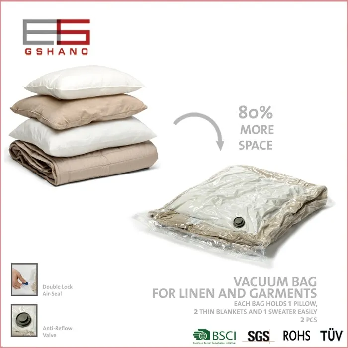 Simplehouseware Vacuum Storage Bags To Space Saver For Bedding Pillows