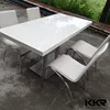 Starbulk solid surface stone tables and chair sets coffee shop modern acrylic furniture