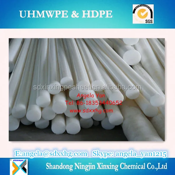 High Rigidity Extrusion Hdpe Solid Plastic Rods/hdpe Hard Plastic Rod