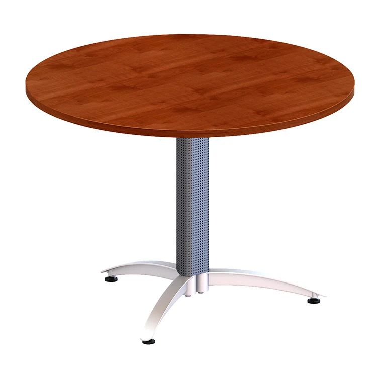 25mm Melamine Particle Board Material Modern Round Office Working Desk