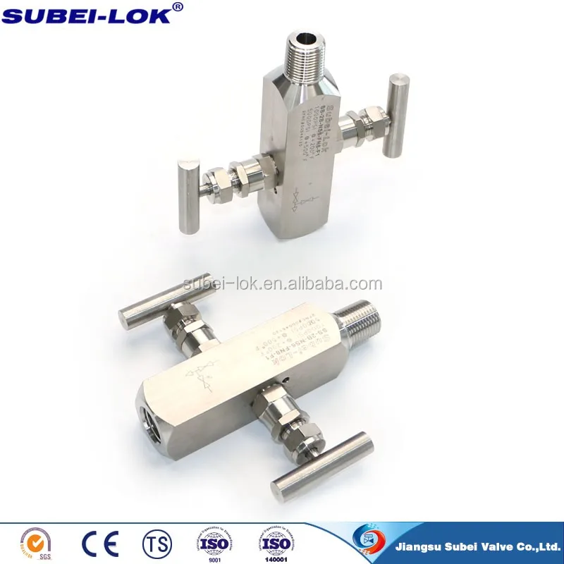 1/4 Npt High Pressure Hydraulic Manifolds Blocks(2 Way Valve Manifold