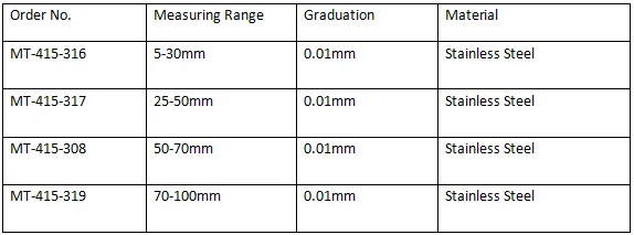 High-precision Inner Diameter Micrometer 0.01mm Precision Micrometer ...