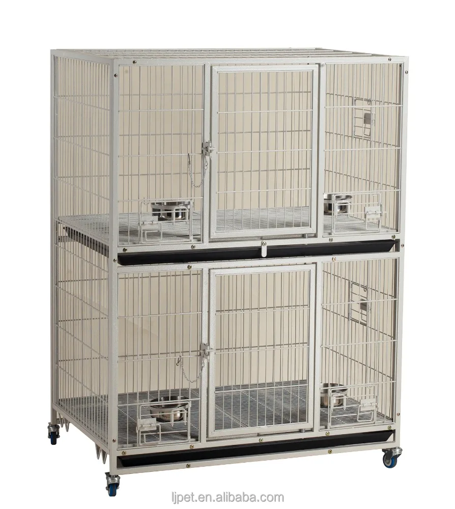 double cage for dogs