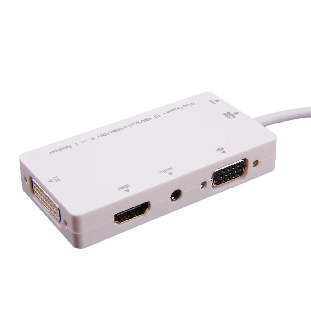 1080p 4 In 1 Adapter Mini Dp Displayport Thunderbolt To Vga Hdmi Dvi