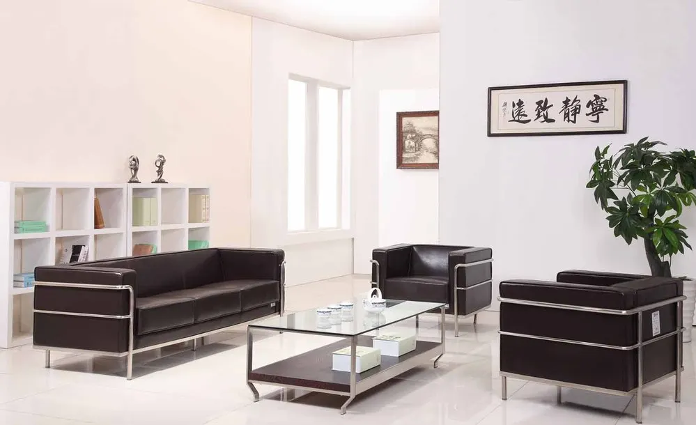 Foshan Furniture Modern Leather Office/Hotel Sofa Design SJ887