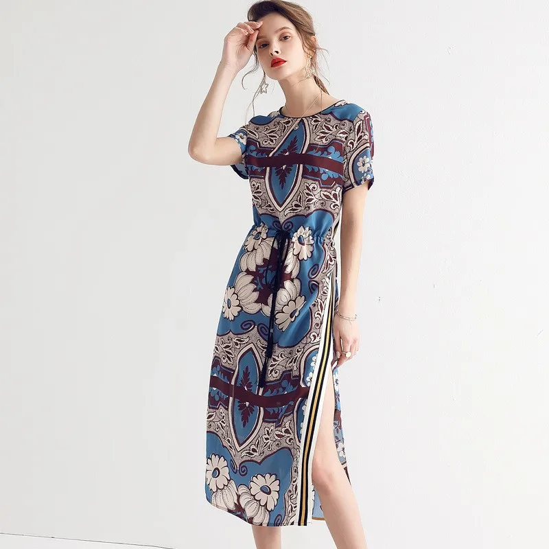 Summer Latest Design Elegant Women Lady Fashion Chiffon Dress With ...