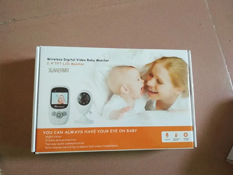 2.4 Inch 2.4GHz Wireless Video Color Baby Monitor 2 Way HD Baby Nanny