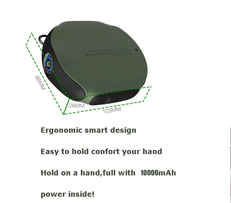 10000mah Fast Charging Portable Power Bank for Mobile Phone Ip67 Waterproof Power Bank 10000mah - ANKUX.COM