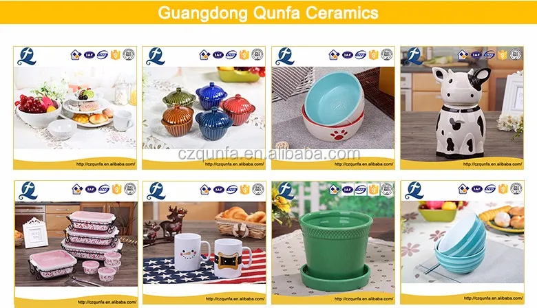 Custom Colorful Decorative Ceramic Bakeware Sets