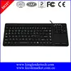 107Keys IP68 waterproof industrial wired silicone keyboard with touchpad