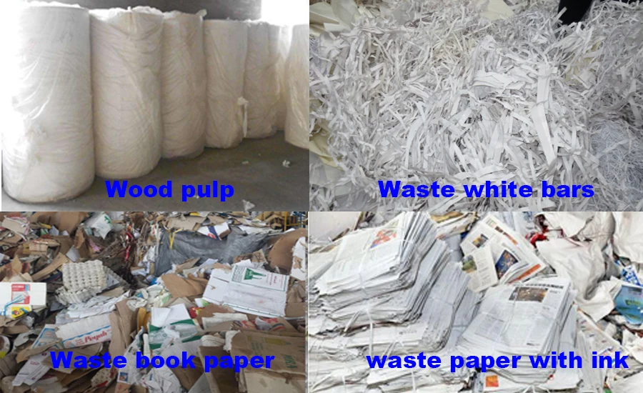 Waste Paper Recycling Raw Material Hemp Pulp Facial Tissue Paper Making