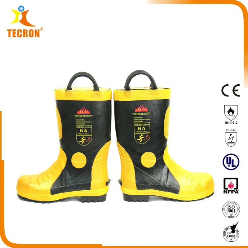 Tecron Safety Standard Ga6 Fire Fighter Safety Boots / Fireman Boots