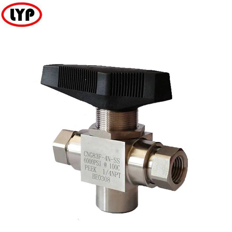 
cng 3 way ball valve for cng dispenser 