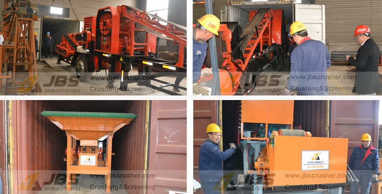 mobile crusher plant with screen shipping