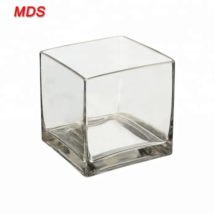 Wholesale 6inch Clear Cube Square Glass Vase For Sale Buy Square