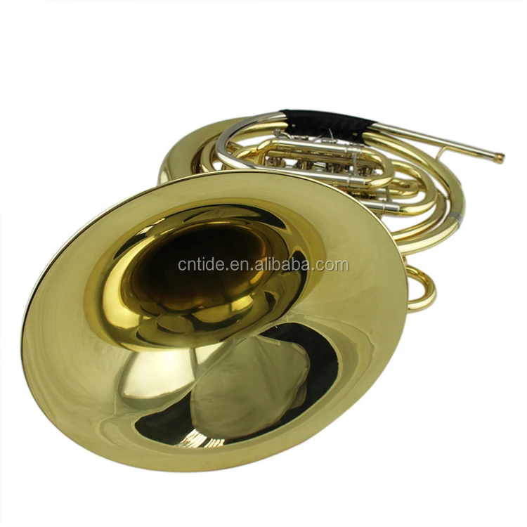 High Quality Gold Lacquer 4key Double French Horn Buy French Horn