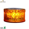 Mini solar flashing led warning light with magnet