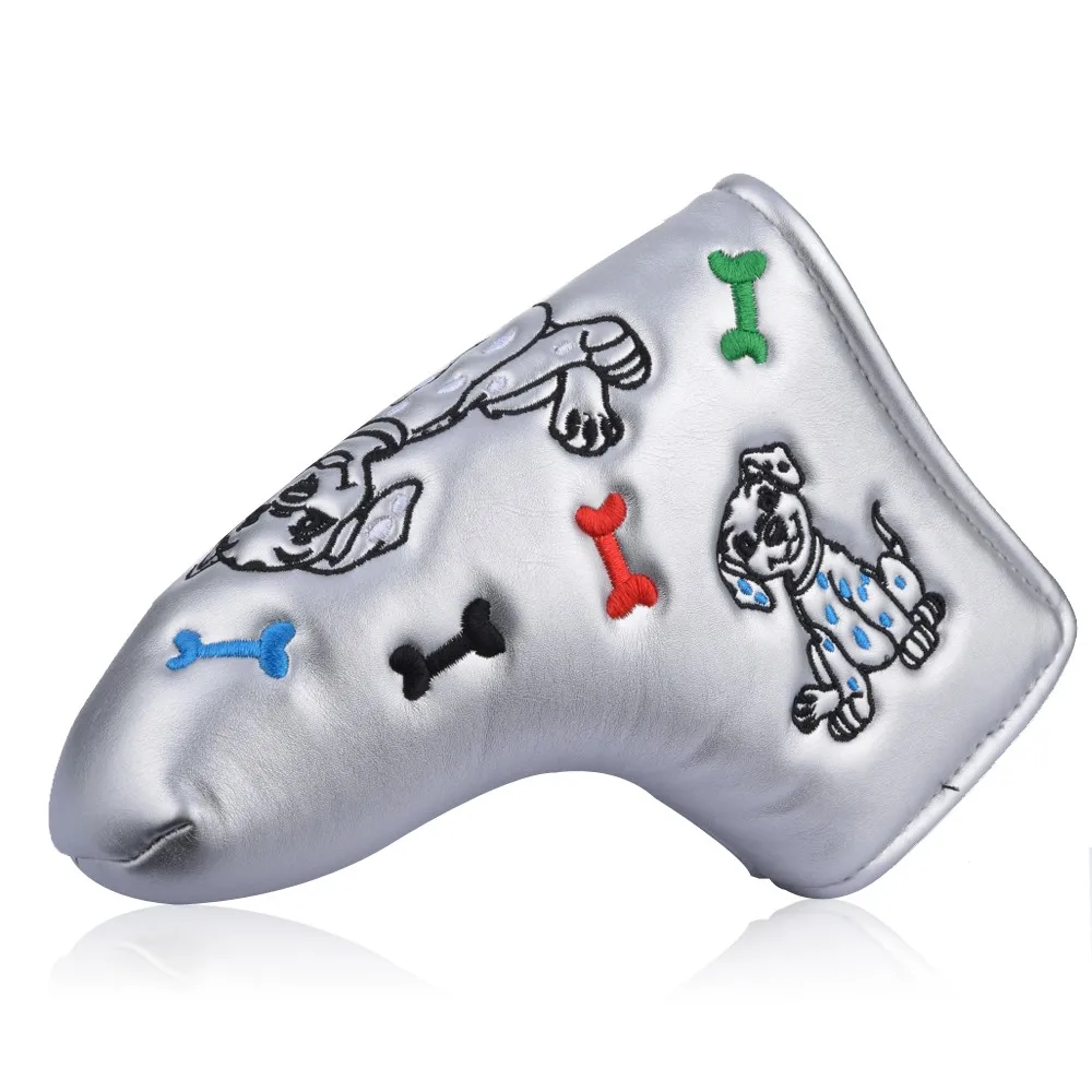 Unique Headcover Custom 3d Embroidery Golf Putter Headcover Buy Golf Putter Headcover,Pu Golf