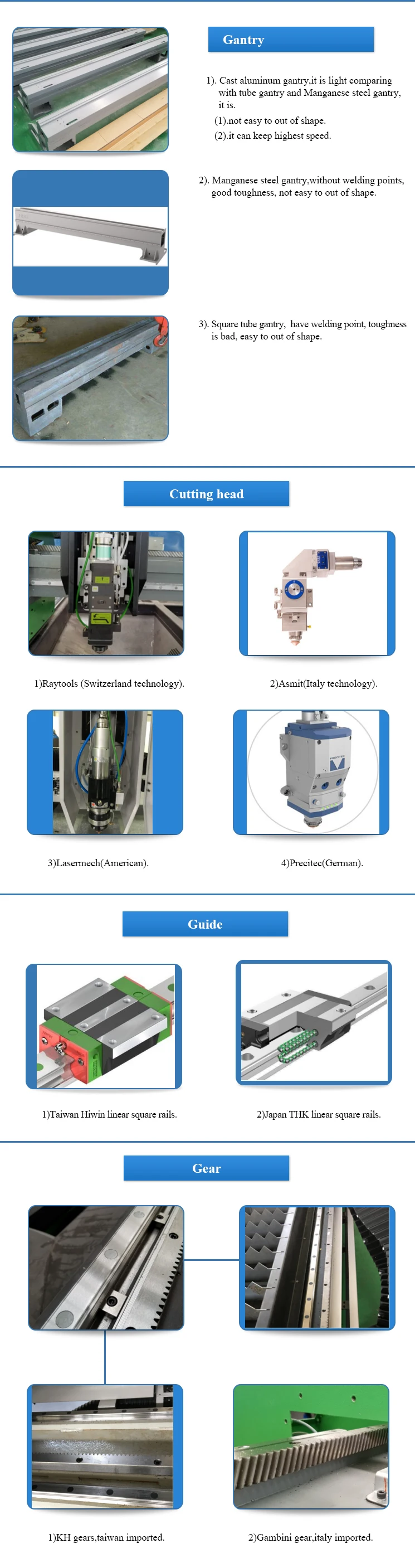 High quality manganese steel gantry moving laser fiber metal cutting machine for tube and plate