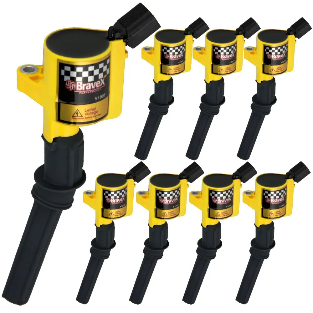 Set of 10 BLACK Ignition Coil DG508 for Ford 4.6L 5.4L V8 DG457 DG472 DG491 CROWN VICTORIA EXPEDITION F-150 F-250 MUSTANG LINCOLN MERCURY EXPLORER 3W7Z-12029-AA