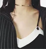 2017 Metal Simple Round Copper Pieces Choker Necklace Vintage Sequins Bright sheet Chocker Collar Bijoux Jewelry for Women Girls