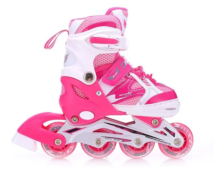 Speed Roller Skate Jumping Figure Four Wheels Blue Beautiful Adults