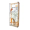 Silicone edge graphic fabric rack, store display rack