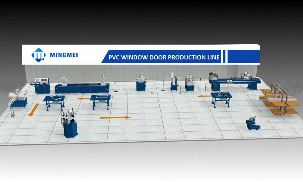 High density upvc window door making machine unit manufacture