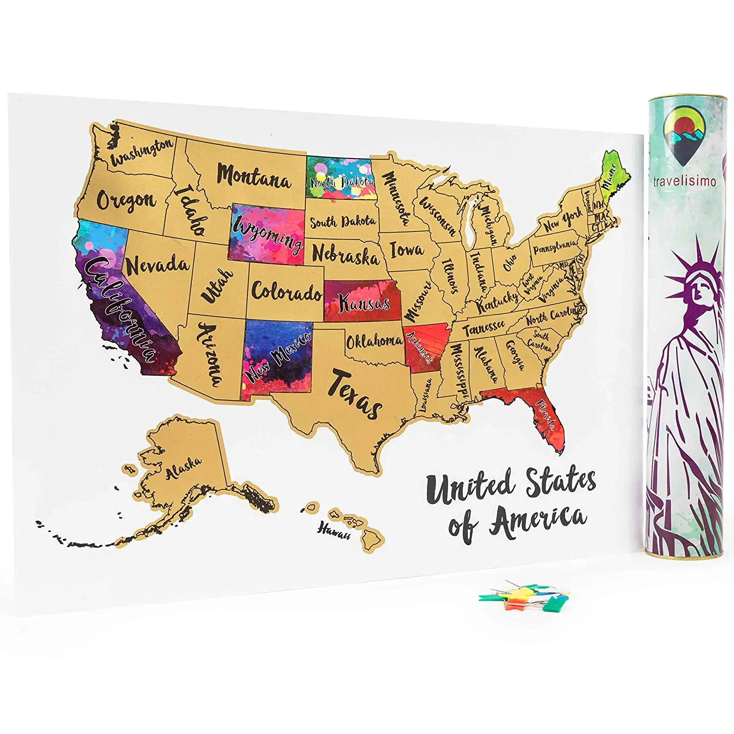 scratch off usa map Hot Sale Christmas Gift Scratch Off Us Map Poster Custom Design