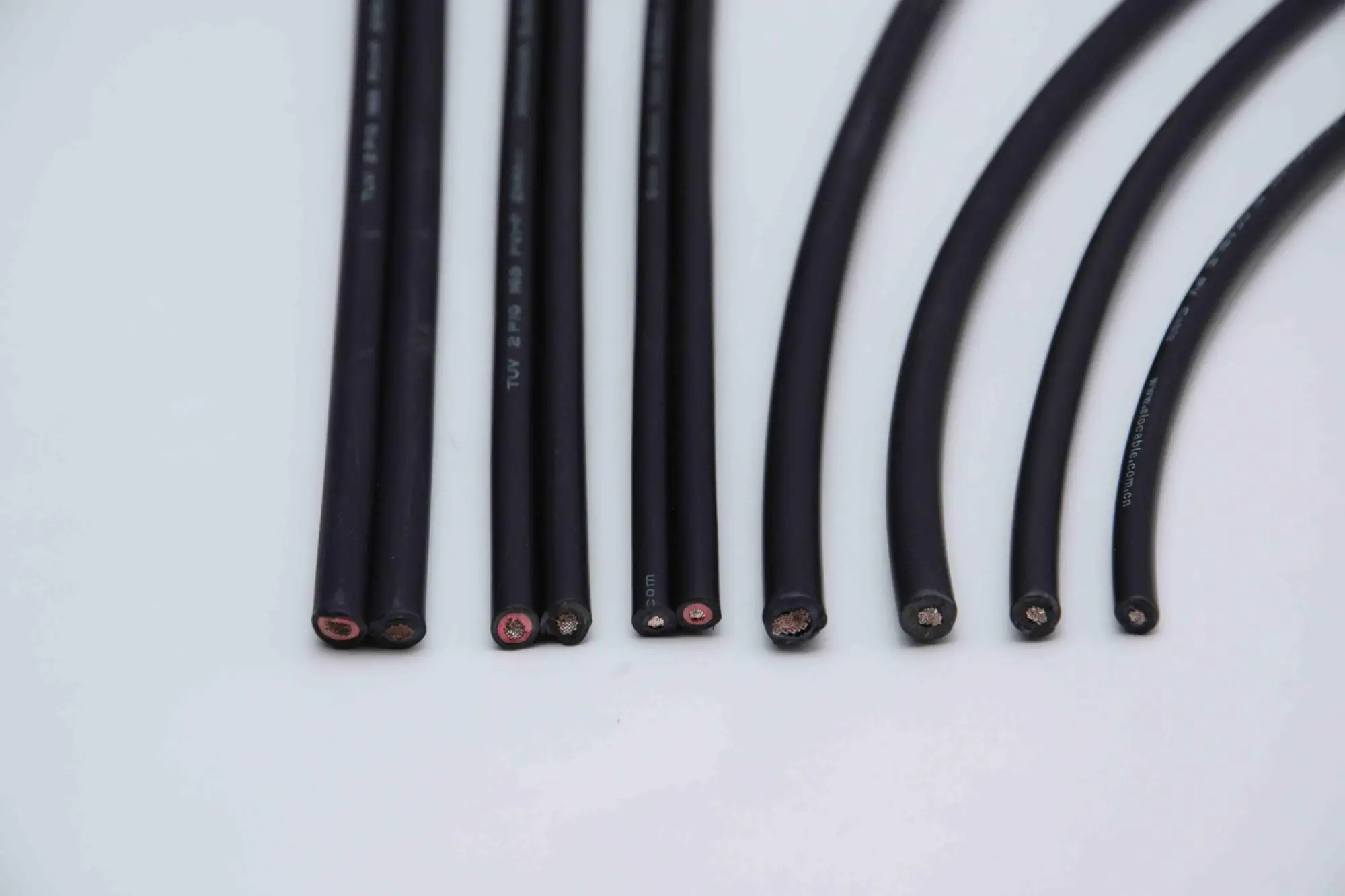 高品质双芯铜线双核太阳能光伏电缆 2x6mm2