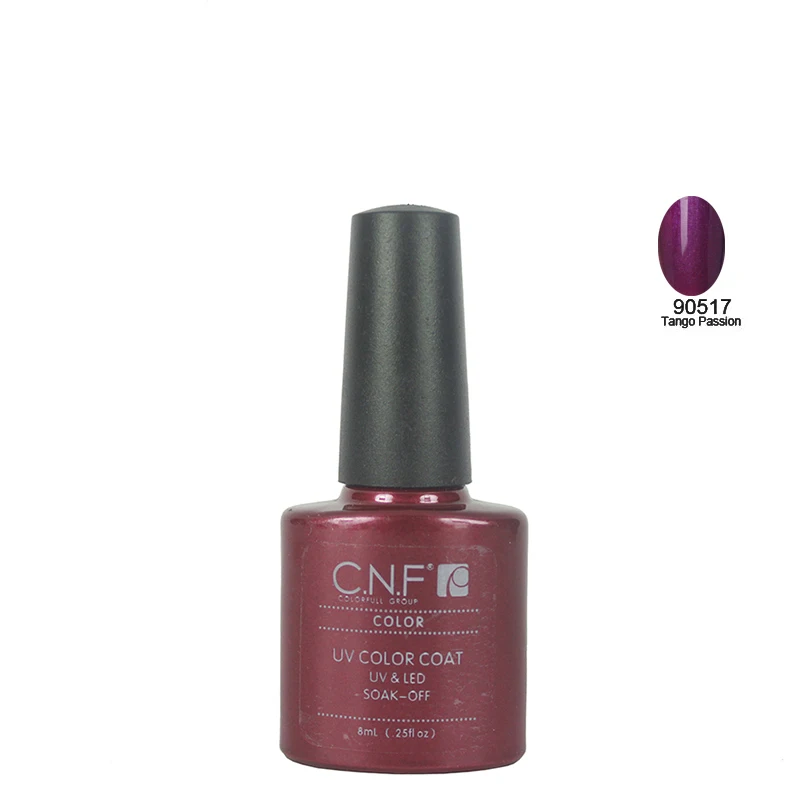 Color 90517 CNF 1pcs High quality Long lasting soak off LED UV Nail Gel Polish UV