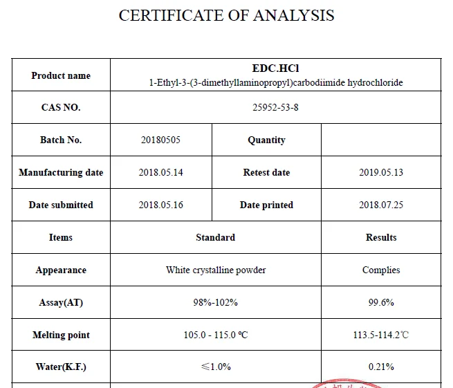 Hcl 1 3. Cas 25952-53-8. edc•hcl.