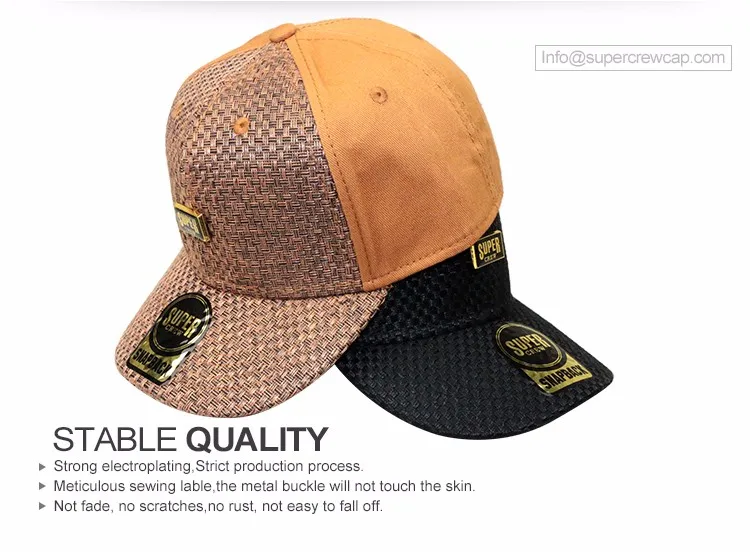 Original Guangzhou Multi Color Handmade Wide Brim Straw Hat Baseball ...