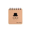Cheap Recycle Brown Kraft Pape Cute Top Bound Spiral A6 Notebook