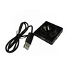 USB hub 2.0 black 4 port with power adapter for computer and phone