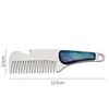Novel stainless portable pocket small metal custom beard comb