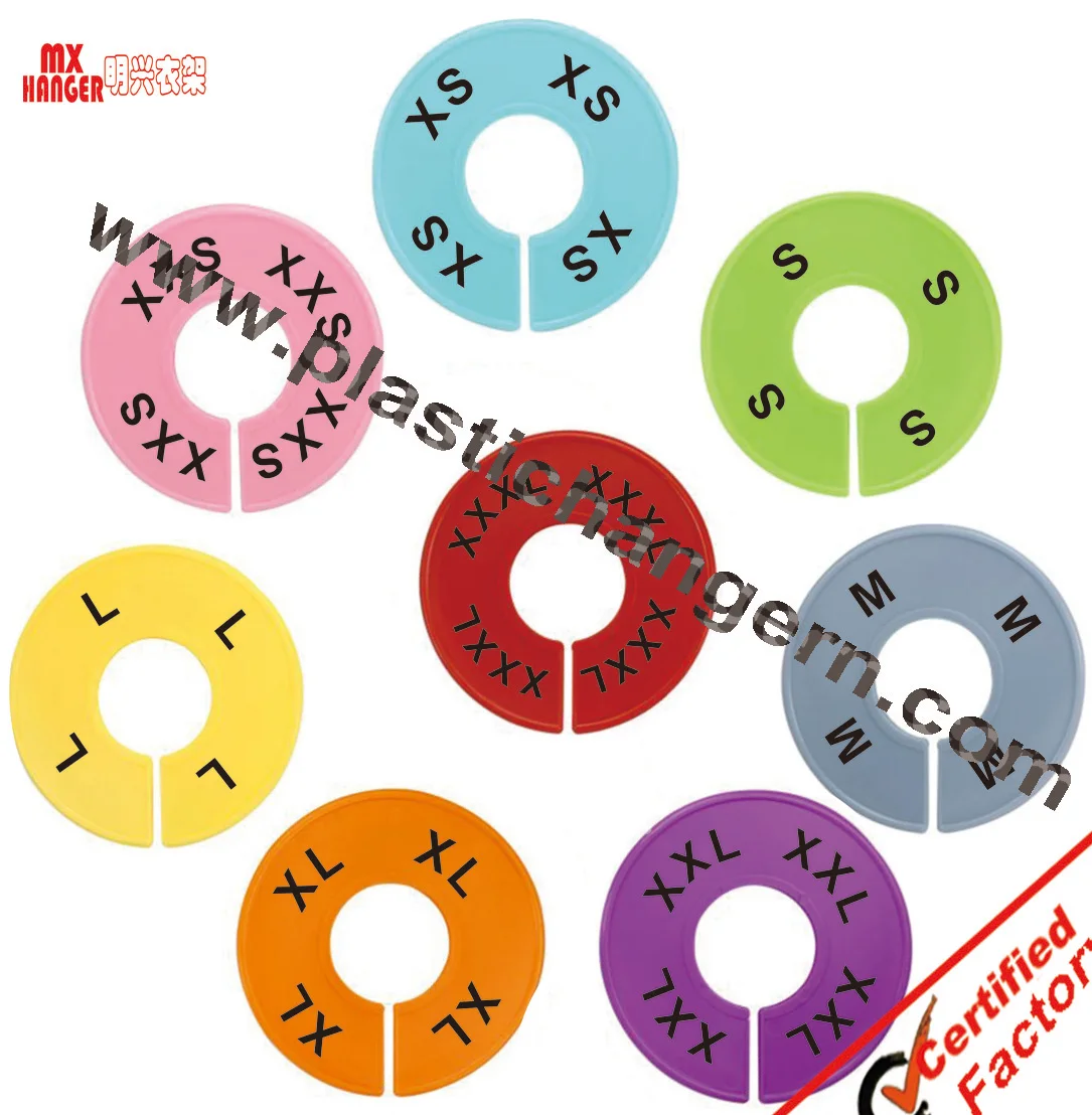 Plastic Size Ring For Hanger,Hanger Size Ring,Ring Size For Hangers